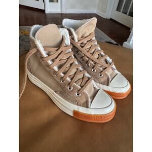 CONVERSE Chuck 70 Sherpa Lined Colorblock Canvas/Suede Sneaker Women’s Size 5.5